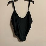 Good American NWT Always Sunny One-Piece Swimsuit Black Double Scoop Size 8 5XL Photo 2