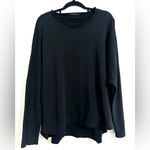 Frank & Eileen  Anna Long Sleeve Capelet Black Pullover Triple Fleece Size Medium Photo 8