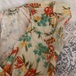 Cleobella Dress mini size small cotton floral orange cream lined Photo 7