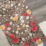 NBD  revolve floral tan Satin Frieda Dress Photo 6