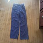 ZARA  Purple Wide Leg Denim Jeans Size 4 Photo 2