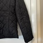 J.Crew  Quilted Jacket Zip Front Snaps Black Womens Medium Photo 3