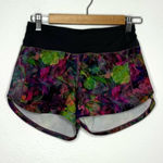 Lululemon Vivid Floral Tone Multi / Graphite Grey Speed Up Mid-Rise Lined Short Photo 0