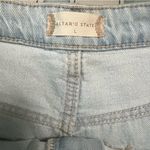Altar'd State Altar’d State Light Wash Distressed High-Waisted Denim Shorts Size L Photo 4