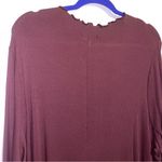 Lane Bryant NEW 26/28 Midi Dress Red Long Sleeve Ribbed High Neck Photo 6