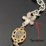 Lucky Brand Silver-tone Chain Flower Cabochon Y-Necklace 31g Photo 12