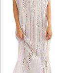 Free People Pirouette Alpaca Wool Open Knit Tunic Sweater Dress: Sugar Cloud Photo 4