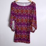 Trina Turk NWT ‎ Echo Chain Link Tunic Swimsuit Coverup Multicolor Small Stretch Photo 2