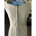 David's Bridal  Celebrate Bridesmaid/Party Dress Champagne Long Mesh Size 6 NWT Photo 2