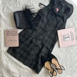 Pretty Little Thing  Preppy Black Tweed Button Down Mini Dress US Size 6 Photo 0