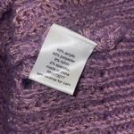 Elizabeth and James  Women’s Open Stitch Cropped Sweater Size XS in Giada Purple Photo 5