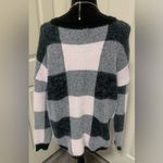 Venus NWOT  Eyelash Relaxed Fit Color Block Plaid Sweater Photo 6