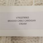 Vince ππ Braided Cable Cardigan Alpaca Wool Blend ~ Cream NWT Photo 6