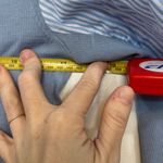 Veronica Beard  Adler Sweater XS 100% Merino Wool Blue Mixed Media Striped Photo 4