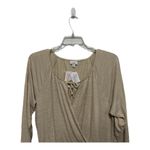 LuLaRoe  Cream Jody Dress Boho Faux Wrap Top Knee Length NWT Long Sleeve Photo 1