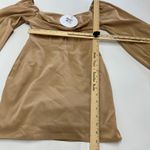 Princess Polly  Dress Womens 2‎ Beige Lillie Long Sleeve Mini Balloon Sleeve Photo 9