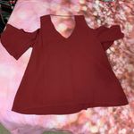 C. Luce Red Cold Shoulder Top Photo 2