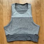 Outdoor Voices Colorblock Grey Slash Back Sports Bra /Crop Top Size Small Photo 1