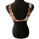 Aerie  Floral Scoop Wide Strap Plunge Bikini Top Small Women’s Maplewood 2470 Photo 1