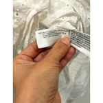 ZARA  Eyelet Peplum Blouse & Flat Front Shorts Set White Women's Top M / Bottom S Photo 4