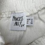 Princess Polly White Linen Tiered Layered Smocked Ruffle Peasant Mini Skirt Sz 4 Photo 5