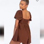 Princess Polly  Lorna Gauze Romper Brown Size 10 Photo 1