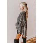 Impressions  EUC Women's Rustic Vineyard Tweed Linen Blend Top Black Size S Photo 7