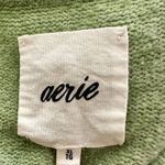 Aerie Unreal V Neck Light Green Oversized Slouchy Sweater XL Photo 3