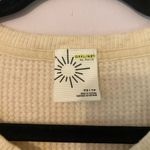 Aerie Offline by  Cream Thermal Happy Long Sleeve Shirt Lounge Women's size XS Photo 1