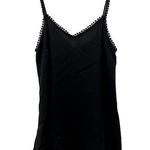 Alexander McQueen Lace Trim Silk Camisole in Black, Size 38, NWT Photo 4