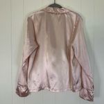 Nasty Gal Rose Gold Satin Pajama Style Long Sleeve Shirt 6 Photo 1