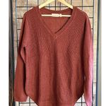 RD Style NWT  Stitch Fix Josslyn Burnt Orange XL V-Neck Pullover Cozycore Photo 0