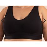 Brand New Truekind Women's Size 4XL Black Cool Comfort Bralette Photo 1
