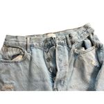 Pacific Sunwear Light Wash Distressed Straight Leg Women's Size 27 dad jeans Blue Photo 6
