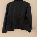 Preston & York New condition  100% leather black jacket button up size M Photo 4