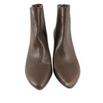 A New Day Womens Bren Ankle Boots Faux Leather Block Heel Pointed Toe Brown 7.5 Photo 1