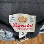 Bejeweled By Susan Fixel Women S Limited Edition Flower Capri Sweatpant Y2K NWT Blue Photo 3