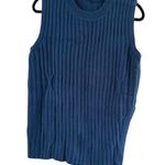 SheIn  Navy Blue and White Sweater Dress Photo 7