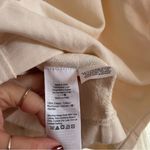 Madewell  Cotton Terry V-Neck‎ Sweatshirt Vintage Ivory White  NWT Size XXS Photo 5