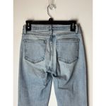 frame denim Frame‎ Jeans Women 24 Blue Hemp Blend Bathe Chew Le High Straight Chewed Hem Photo 7