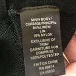 Stella Carakasi Black dress Sz XS Asymmetrical Semi Sheer Linen Nylon B… Photo 10