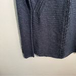 Scoop Neck Sweater Loose Knit Beachy Blue Green Size M Photo 3