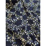 Michael Kors Michael Kors Shirt Blue Floral Print Off the Shoulder Size Small Modern Career Photo 5