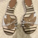 Talbots Beige Flower Slip On Sandals Photo 1
