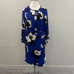 Lane Bryant Blue Floral Faux-Wrap Jersey Midi Dress - New - Size 18/20 Photo 3