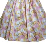 For Love & Lemons  Pink & Yellow Floral Carrie Midi Dress Womens S Photo 7