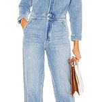 MOTHER The Half Spring Take Off Ankle in Zapped Wash Blue Size M Photo 0