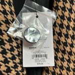Nine West Nine Wes Jacket Blazer Size XS Houndstooth Tan Black Career Workwear Classic NWT Photo 3