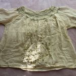 Embroidered blouse, boho blouse Green Size XS Photo 1