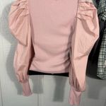 TCEC  Solid Fitted Crew Neckline and Long Puff Sleeves Size Medium EUC Photo 4